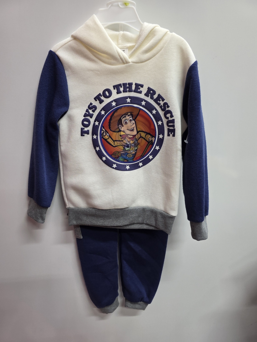 Disney Cream & Blue 'Toys to the Rescue' Hoodie and Jogger Set